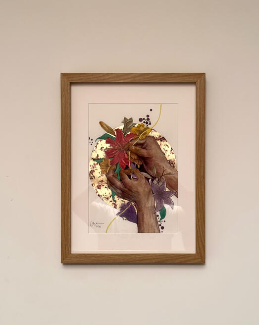 Fragile offering | 9x12in watercolor (framed) | SOLD