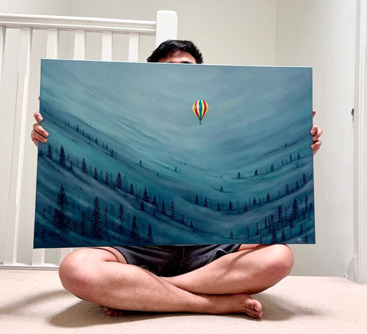 “Kodoku” | Oil on 60x90cm canvas | €270