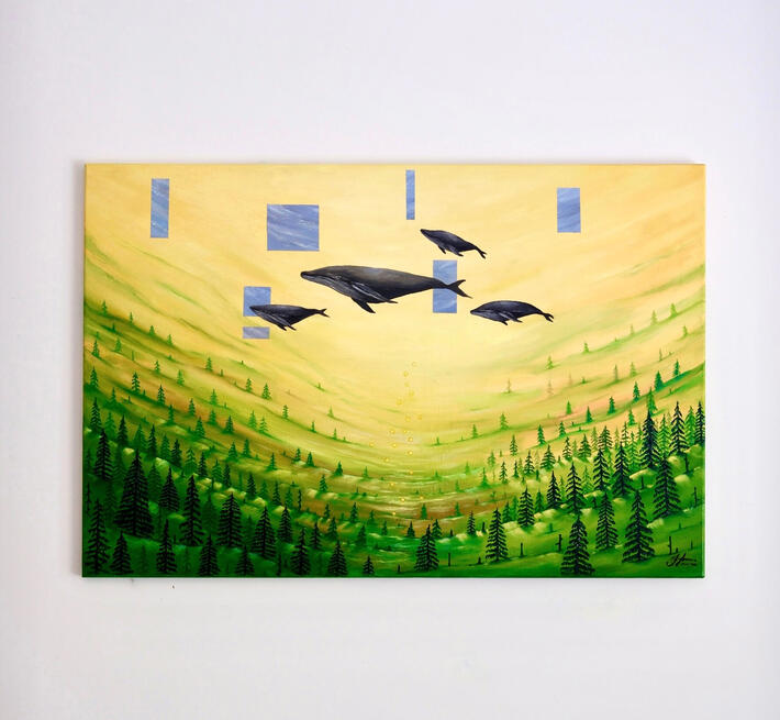 “The Weight That Matters Most” | Oil on 60x90cm canvas | €350